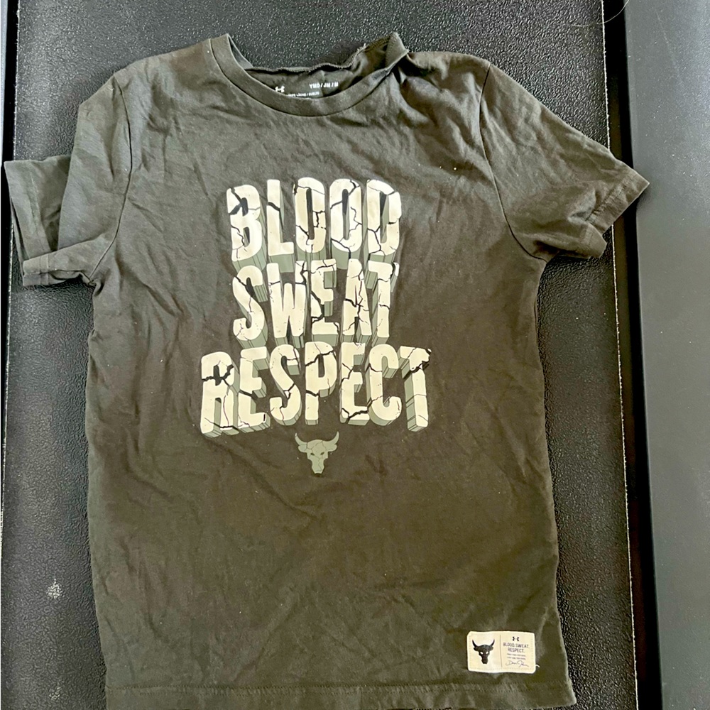 Barley used project rock boys T-shirt (all offers will be considered)